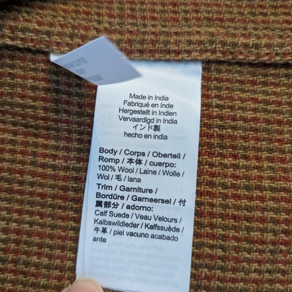 NWT JCrew Western Italian Suede Jacket in wool - Medium - Picture 10 of 16